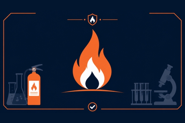 Prove di reazione al fuoco logiche e modalità di esecuzione